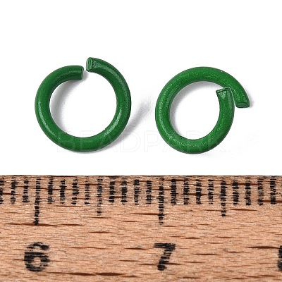 Spray Painted Iron Open Jump Rings IFIN-T017-04B-11-1