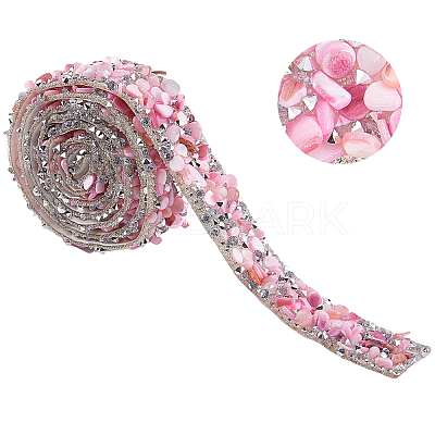 Resin Rhinestone Crystals Beaded Trim DIY-WH20050-05E-1