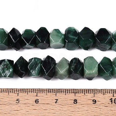 Natural Fuchsite Beads Strands G-N327-05-30-1