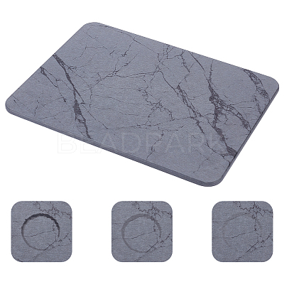 Rectangle Diatomaceous Earth Bathroom Mat AJEW-WH0270-779-1