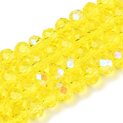 Electroplate Glass Beads Strands EGLA-A044-T3mm-L29-1