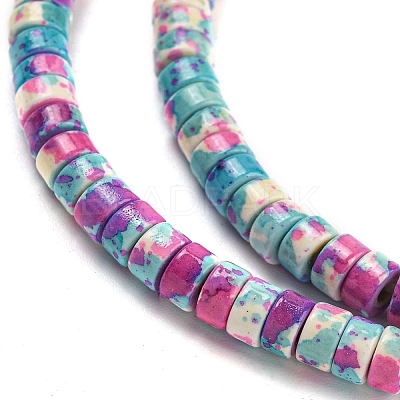 Baking Paint Synthetic Turquoise Beads Strands G-H060-02A-03-1
