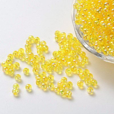 Eco-Friendly Transparent Acrylic Beads X-PL733-6-1