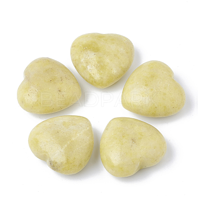 Natural Peridot Heart Love Stones G-S295-08B-1