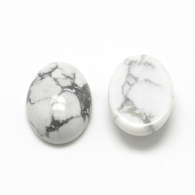 Natural Howlite Cabochons X-G-R415-14x10-29-1