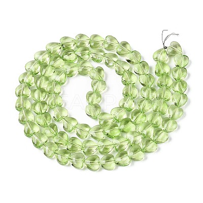 Baking Paint Transparent Glass Beads Strands DGLA-N021-01A-02-1