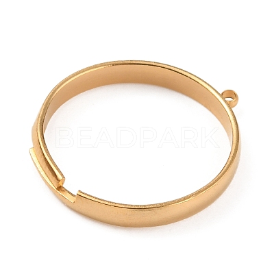 Adjustable 304 Stainless Steel Finger Ring Settings STAS-WH0033-11A-G-1
