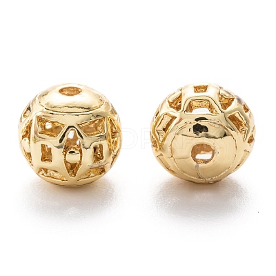 Alloy Hollow Beads PALLOY-P238-26G-RS-1