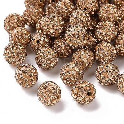 Pave Disco Ball Beads RB-A130-10mm-1-1