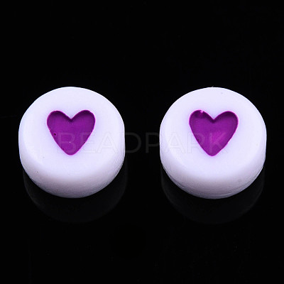 Opaque Acrylic Beads MACR-N008-57D-1