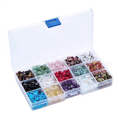 Mixed Natural & Synthetic Gemstone Beads G-X0003-B-1
