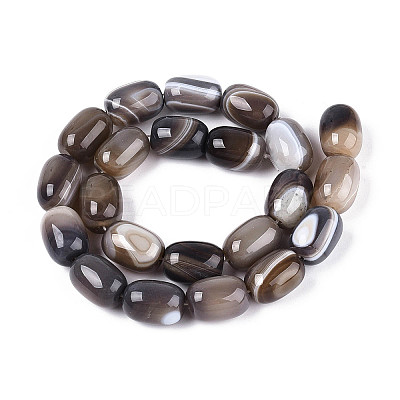 Natural Agate Beads Strands G-N356-02A-02-1