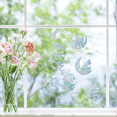 Waterproof PVC Colored Laser Stained Window Film Adhesive Stickers DIY-WH0256-020-1