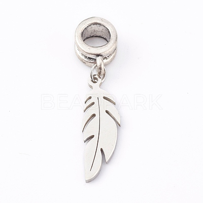 304 Stainless Steel European Dangle Charms X-PALLOY-JF00624-01-1