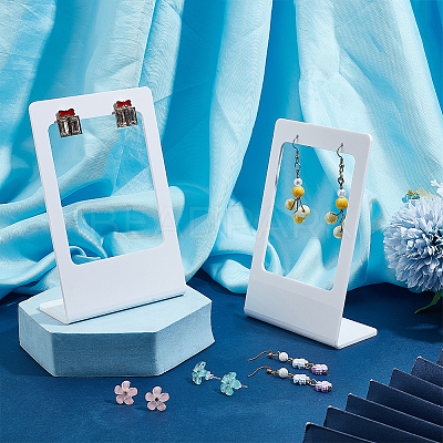 Acrylic Earring Display Stands EDIS-WH0012-46B-1