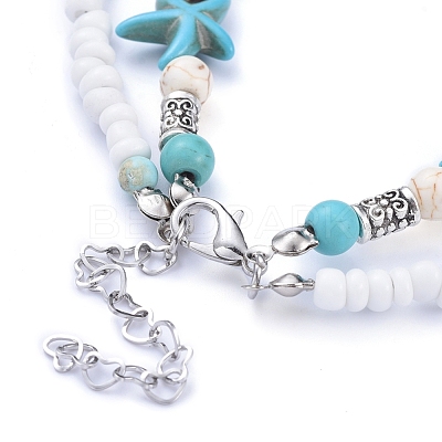 Cowrie Shell Anklets AJEW-AN00244-1
