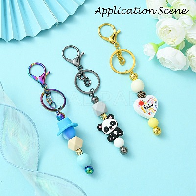 Alloy Bar Beadable Keychain for Jewelry Making DIY Crafts KEYC-A011-01M-1