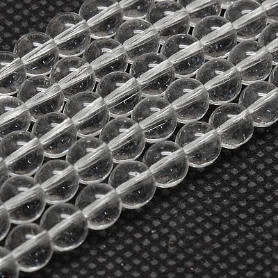 Imitate Austrian Crystal Glass Round Bead Strands GLAA-F030-10mm-01-1