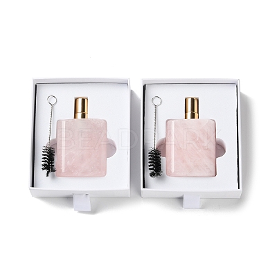 Natural Rose Quartz Perfume Bottle G-B131-04A-01-1