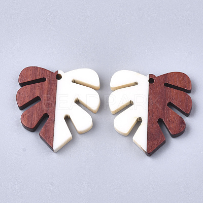 Resin & Walnut Wood Pendants RESI-S358-24H-1