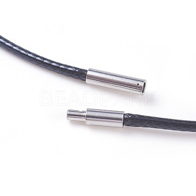 Waxed Polyester Cord Necklace Making LS-MAK-I011-05-A-01-1