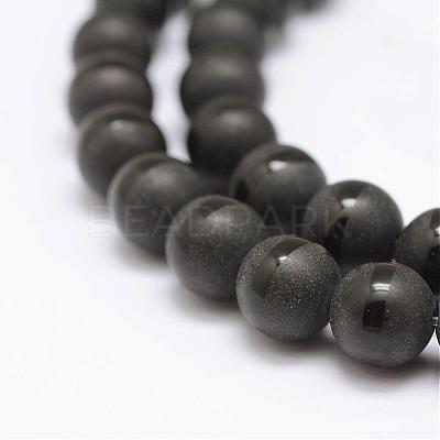 Natural Agate Beads Strands G-F450-8mm-1