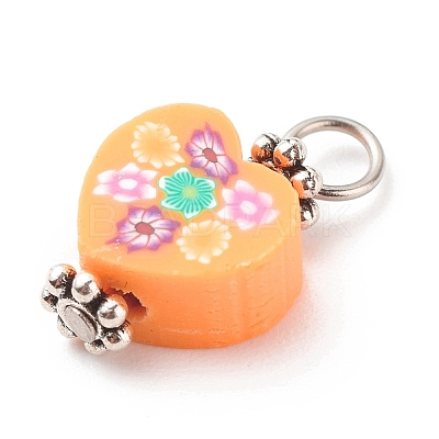 Handmade Polymer Clay Pendants PALLOY-JF01768-1