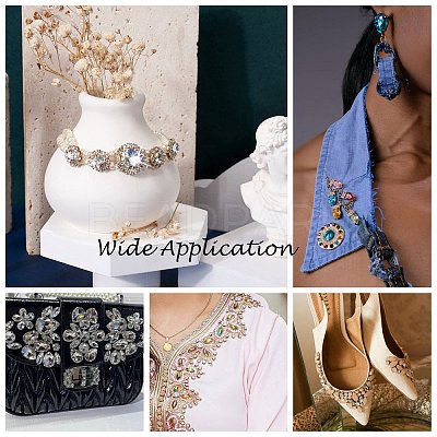 Sew on Rhinestone RGLA-T034-7x15mm-06-1