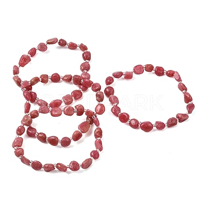 Natural Rhodonite Beads Bracelets GG-CBA05D5-02B-06A-1