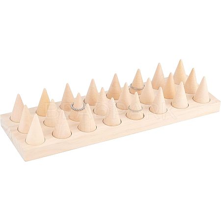 Wood Finger Ring Stand RDIS-WH0009-005C-1