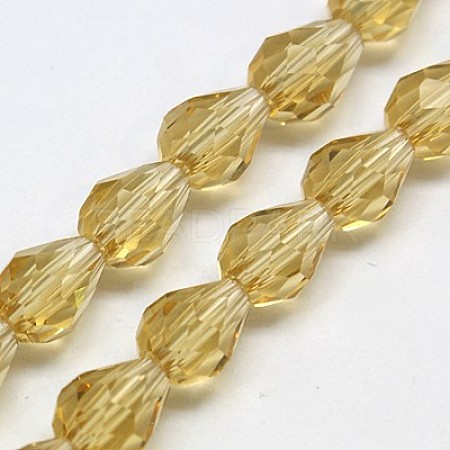 Glass Beads Strands EGLA-E010-8x12mm-11-1