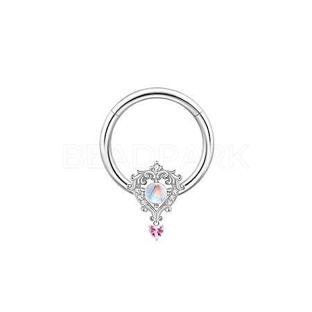 Brass Rhinestone Nipple Rings WG50E44-18-1