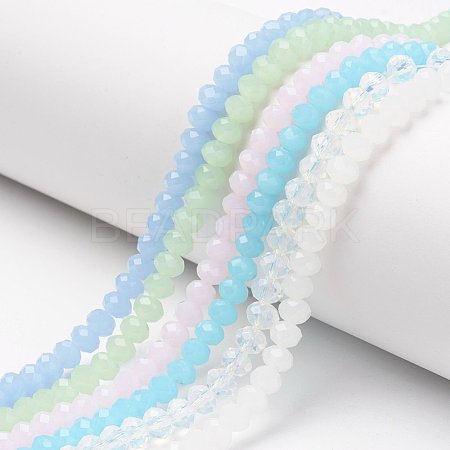 Glass Beads Strands EGLA-A034-J8mm-D-1