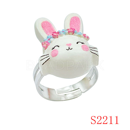 Easter Resin with Iron Finger Rings for Girl FS-WG45AD0-04-1