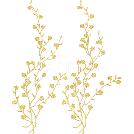 Plum Blossom Shape Appliques PATC-WH0007-11C-1