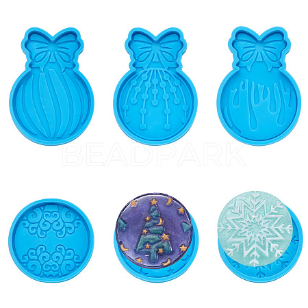 Boutigem 6Pcs 6 Style DIY Silicone Fondant Molds DIY-BG0001-22-1