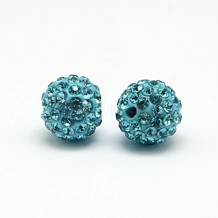 Polymer Clay Rhinestone Beads RB-A053-4mm-03-1