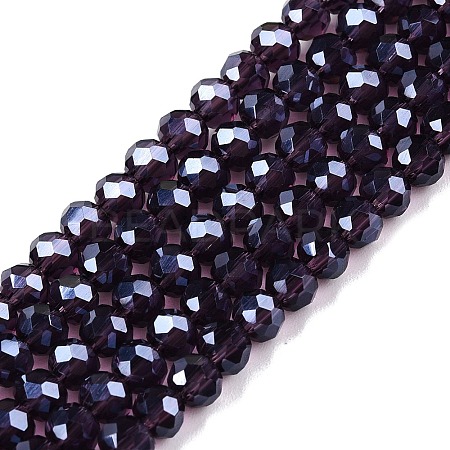 Electroplate Glass Beads Strands LS-EGLA-A044-T4mm-A15-1