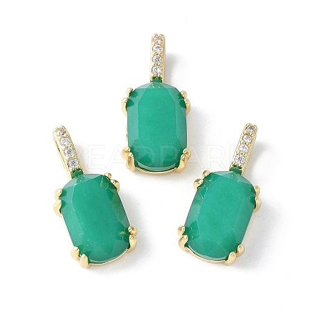 Natural & Dyed White Jade Pendants KK-F892-31G-02-1