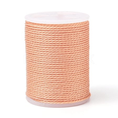 Round Waxed Polyester Cord YC-G006-01-1.0mm-26-1