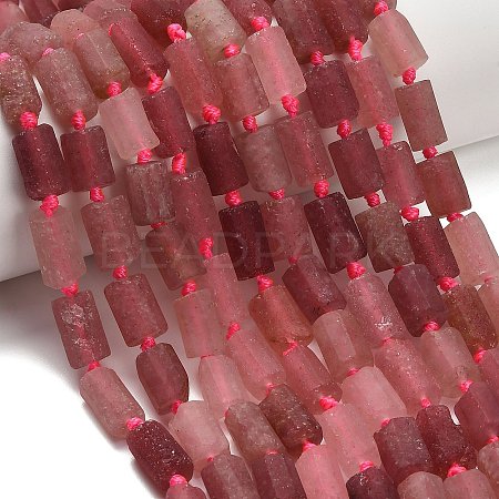 Natural Strawberry Quartz Beads Strands G-C289-A02-01-1