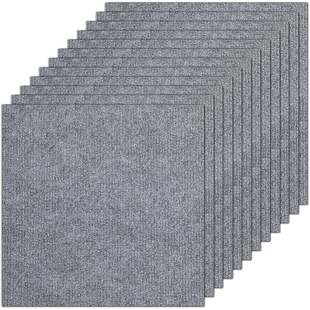 12Pcs Square Self-adhesion Polyester Carpet Tape DIY-CN0003-45D-1