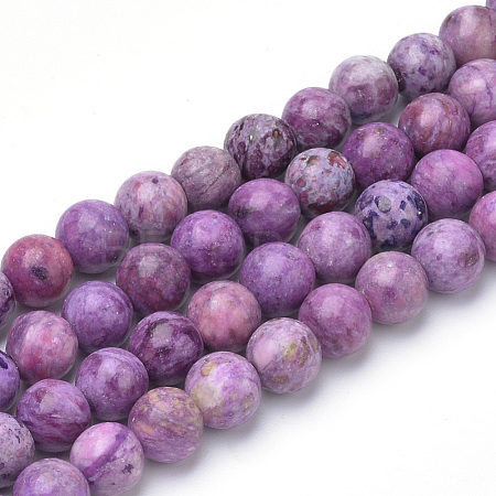 Natural Crazy Agate Beads Strands G-Q462-132B-8mm-1