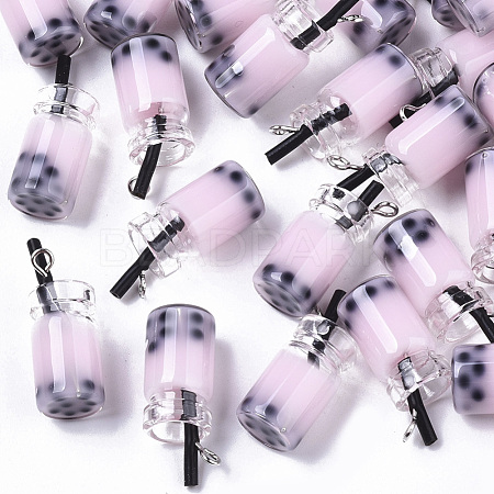 Glass Bottle Pendants X-CRES-N017-03F-1