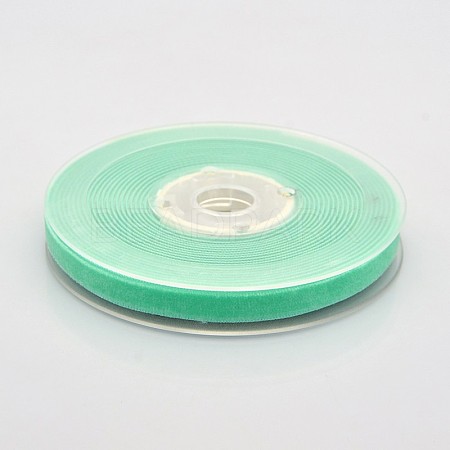 Polyester Velvet Ribbon for Gift Packing and Festival Decoration SRIB-M001-10mm-323-1