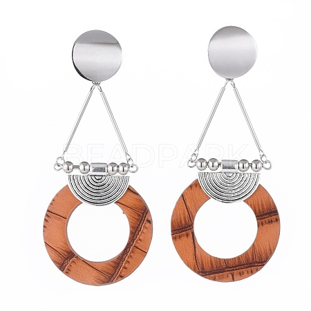 Dangle Stud Earrings EJEW-JE03568-02-1