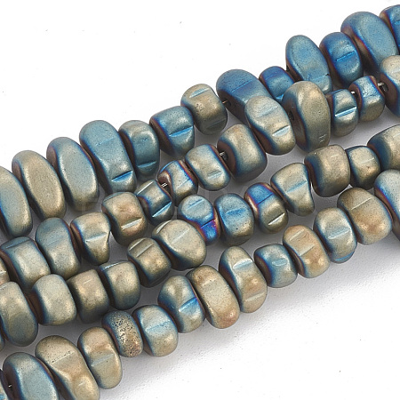 Electroplate Non-magnetic Synthetic Hematite Beads Strands G-T061-103H-1