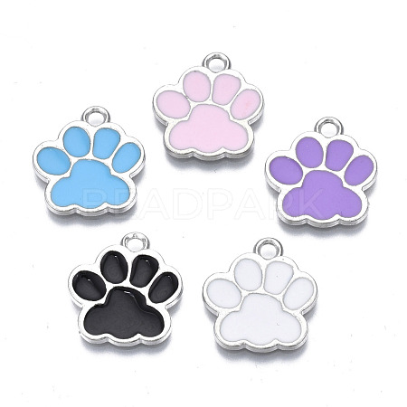 Alloy Enamel Pendants ENAM-T016-22P-RS-1