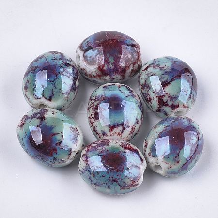 Handmade Porcelain Beads PORC-S498-26E-1