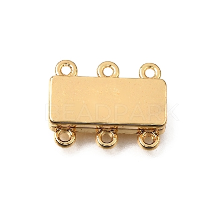 2-Strands Brass Magnetic Clasps KK-CBA9C94-01B-G-1